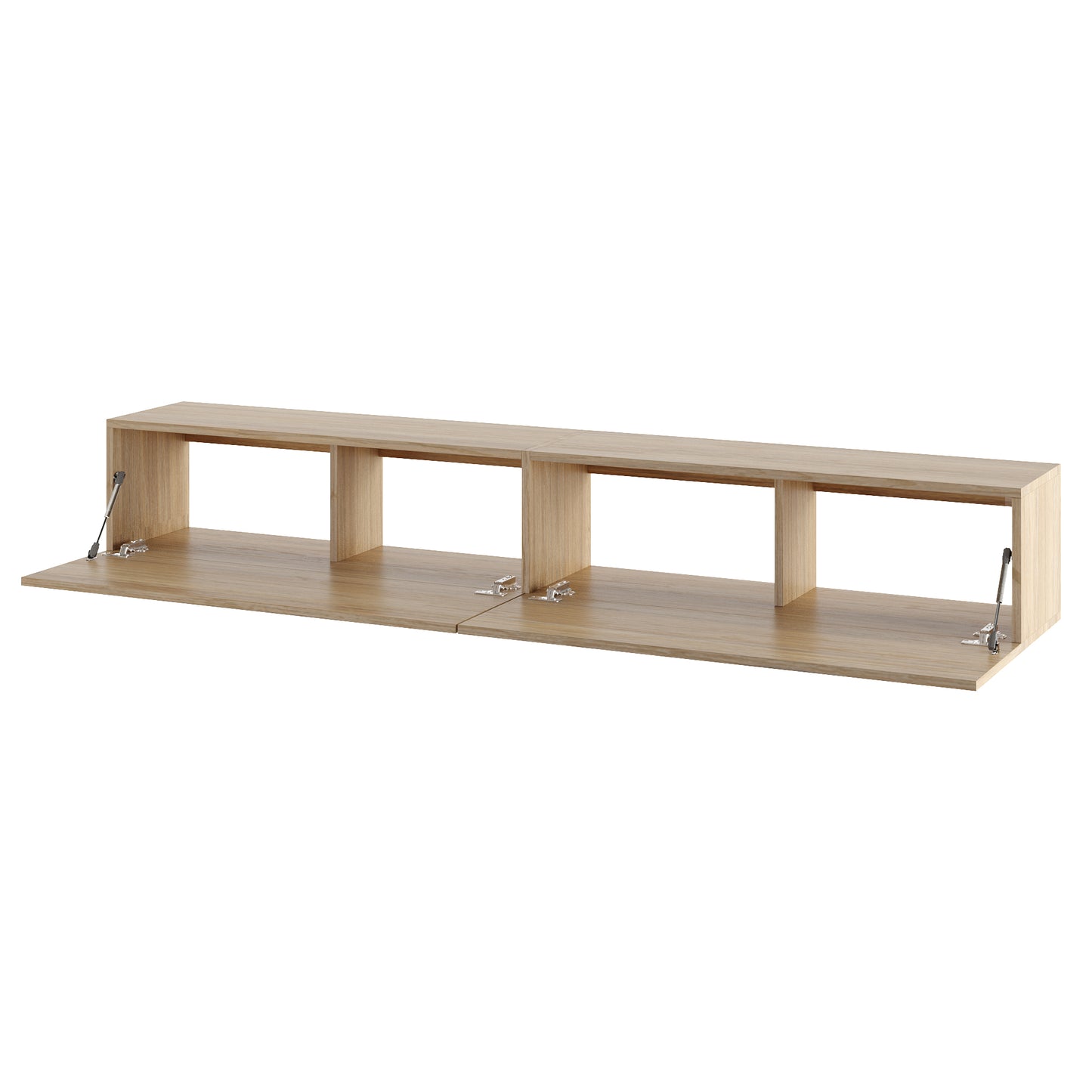 KAVO TV-BENK 200cm LYS EIK – VEGGHENGT