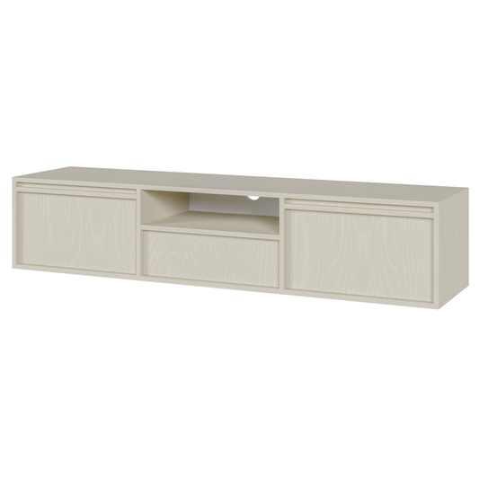 SKALO TV-BENK 155cm BEIGE EIK – VEGGHENGT